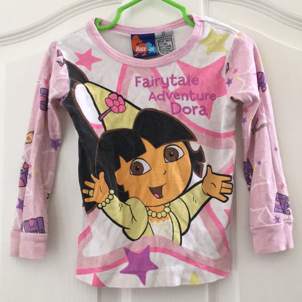 Girls Nick Jr Dora Ls Pajama Top 4t